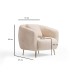 Wing Chair Istiridye - Beige Beige