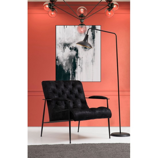 Wing Chair Matilda - Black Black Wing Chair Matilda - Black Black