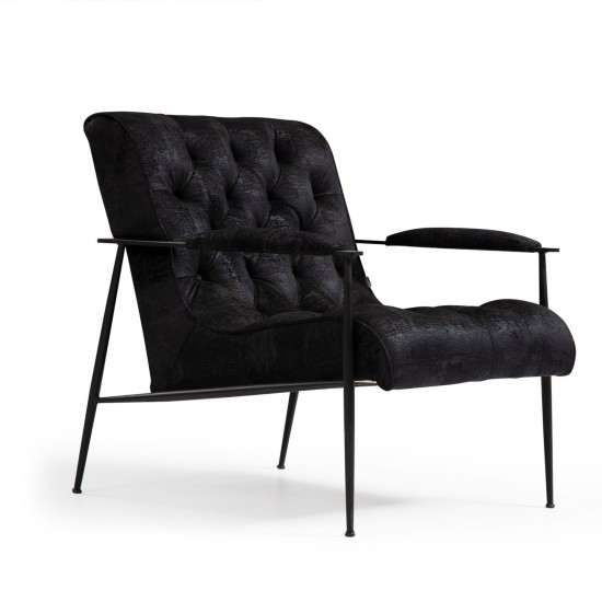 Wing Chair Matilda - Black Black Wing Chair Matilda - Black Black
