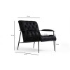 Wing Chair Matilda - Black Black