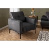 Atelier del Sofa Wing Chair Mustang - Anthracite Anthracite