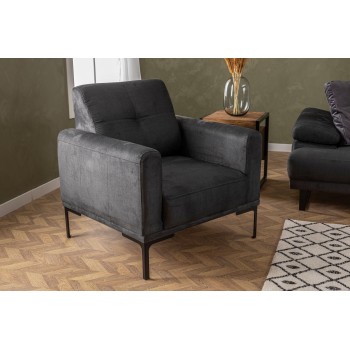 Wing Chair Mustang - Anthracite Anthracite