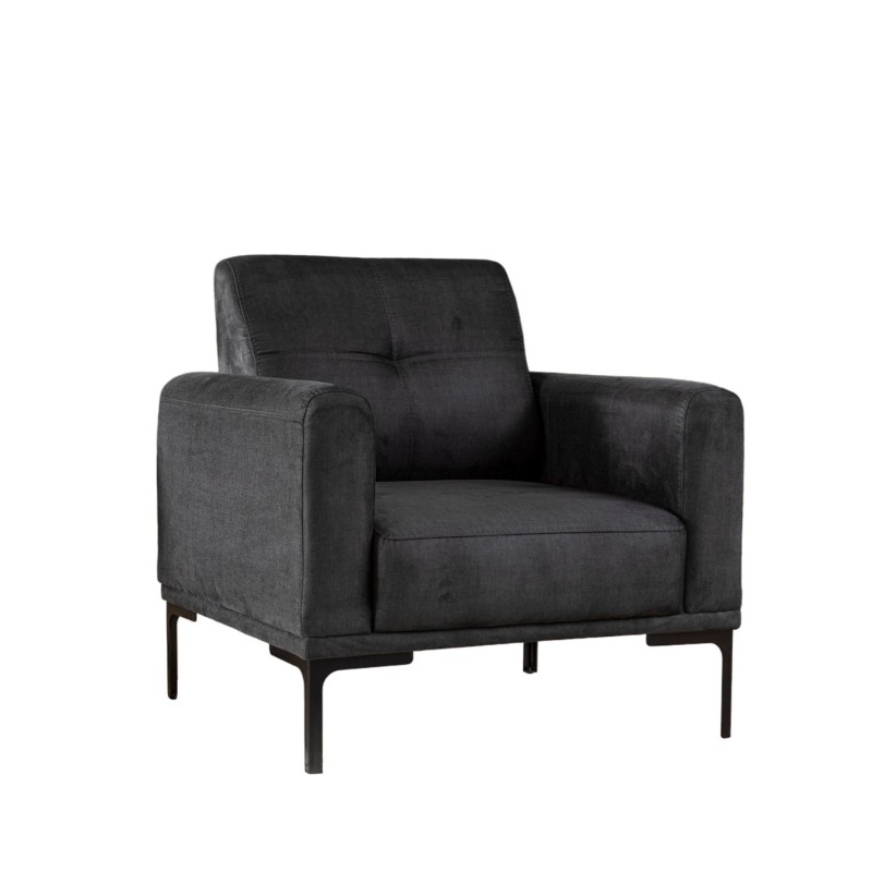 Atelier del Sofa Wing Chair Mustang - Anthracite Anthracite