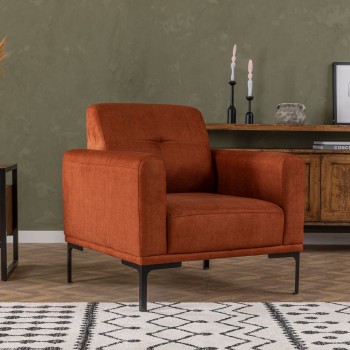 Wing Chair Mustang - Orange Orange