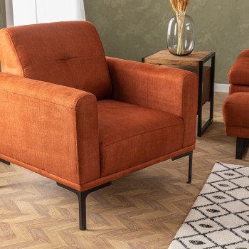 Wing Chair Mustang - Orange Orange