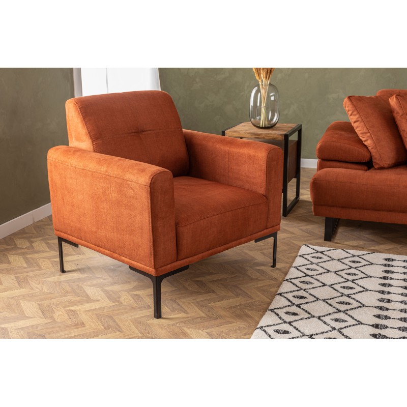 Wing Chair Mustang - Orange Orange