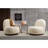 Atelier del Sofa Wing Chair Tina - Bouclet White Bouclet White