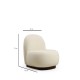 Wing Chair Tina - Bouclet White Bouclet White Atelier del Sofa Wing Chair Tina - Bouclet White Bouclet White