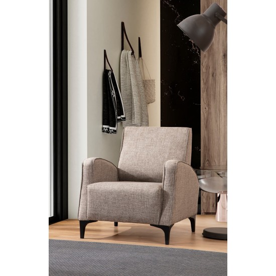 Wing Chair Petra - Fawn Fawn Atelier del Sofa Wing Chair Petra - Fawn Fawn