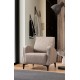 Wing Chair Petra - Fawn Fawn Atelier del Sofa Wing Chair Petra - Fawn Fawn