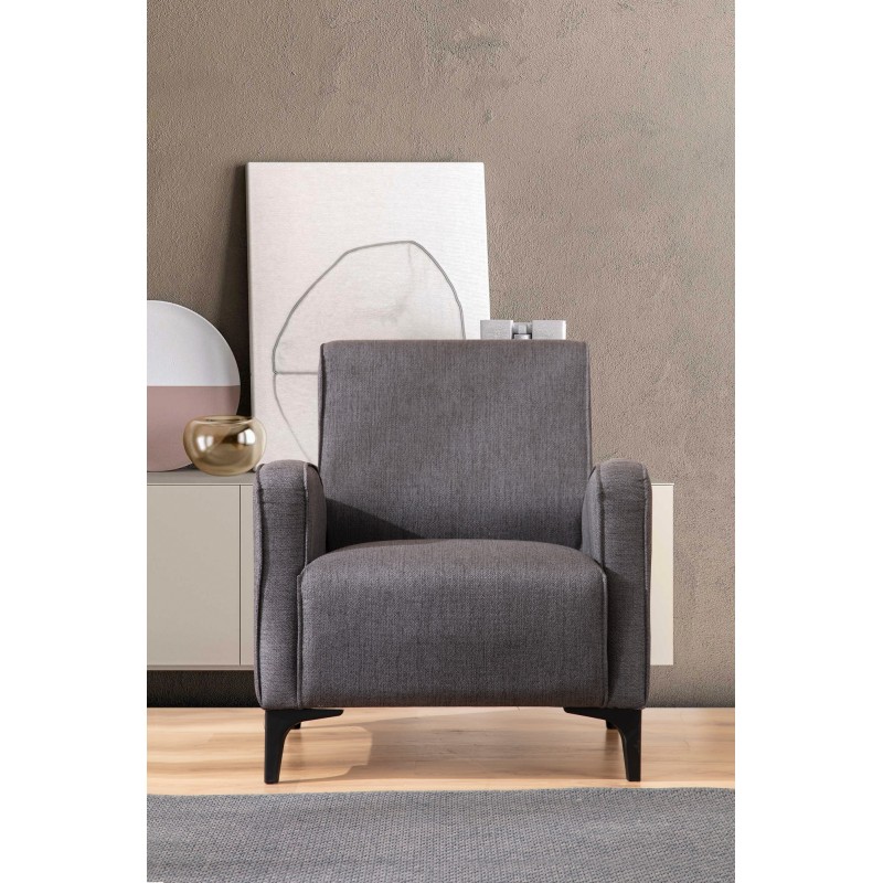 Wing Chair Petra - Anthracite Anthracite