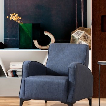 Wing Chair Petra - Blue Blue