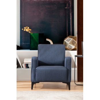 Wing Chair Petra - Blue Blue