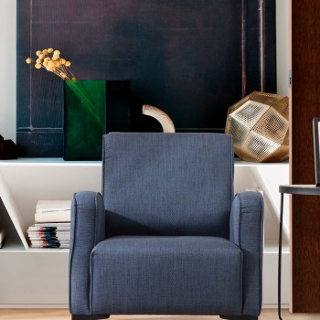 Wing Chair Petra - Blue Blue