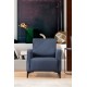Wing Chair Petra - Blue Blue Wing Chair Petra - Blue Blue
