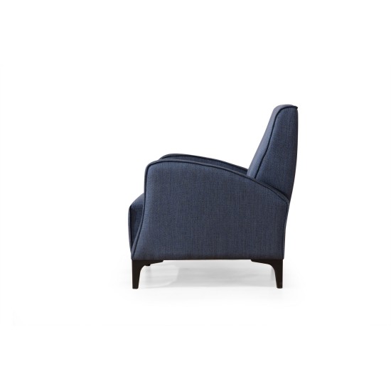 Wing Chair Petra - Blue Blue Wing Chair Petra - Blue Blue