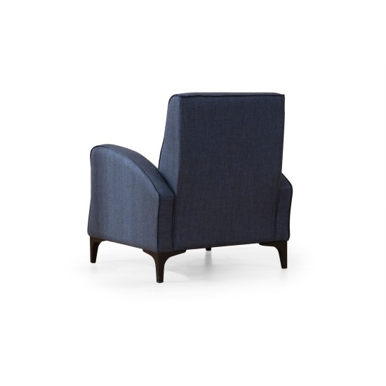 Wing Chair Petra - Blue Blue Wing Chair Petra - Blue Blue