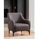 Wing Chair Belissimo - Dark Grey Dark Grey Atelier del Sofa Wing Chair Belissimo - Dark Grey Dark Grey