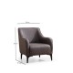 Wing Chair Belissimo - Dark Grey Dark Grey Atelier del Sofa Wing Chair Belissimo - Dark Grey Dark Grey