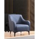 Wing Chair Belissimo - Blue Blue Atelier del Sofa Wing Chair Belissimo - Blue Blue