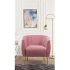 Wing Chair Istiridye - Rose Dusty Rose