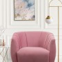 Wing Chair Istiridye - Rose Dusty Rose