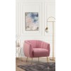 Wing Chair Istiridye - Rose Dusty Rose