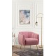 Wing Chair Istiridye - Rose Dusty Rose