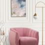 Wing Chair Istiridye - Rose Dusty Rose