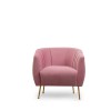 Wing Chair Istiridye - Rose Dusty Rose