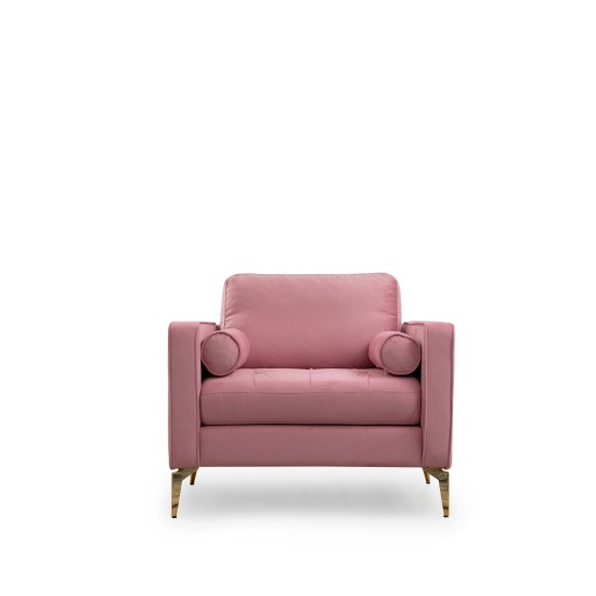 Wing Chair Rome - Rose Dusty Rose Wing Chair Rome - Rose Dusty Rose