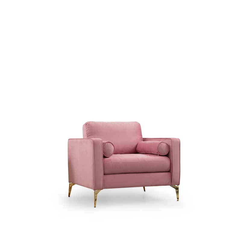 Wing Chair Rome - Rose Dusty Rose