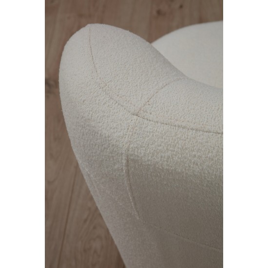 Wing Chair Livorno - White White Atelier del Sofa Wing Chair Livorno - White White