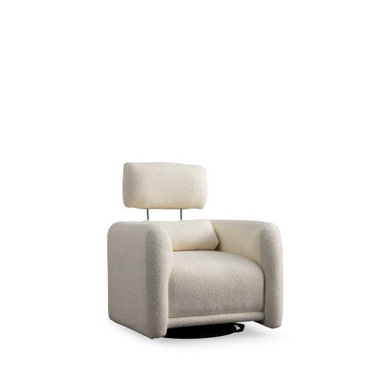 Wing Chair Boston - White White Wing Chair Boston - White White