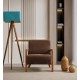 Wing Chair Lyke - Brown Brown Wing Chair Lyke - Brown Brown