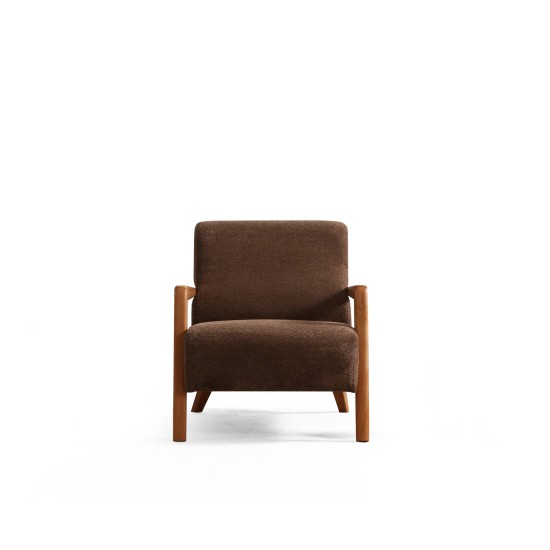 Wing Chair Lyke - Brown Brown Wing Chair Lyke - Brown Brown