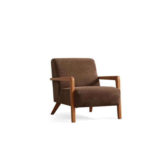Wing Chair Lyke - Brown Brown Wing Chair Lyke - Brown Brown
