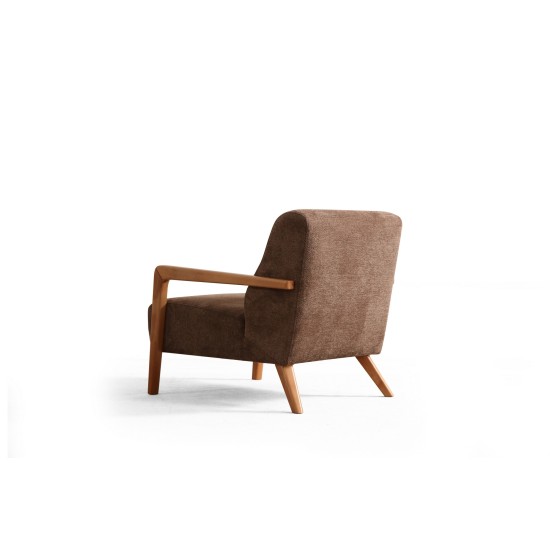 Wing Chair Lyke - Brown Brown Wing Chair Lyke - Brown Brown
