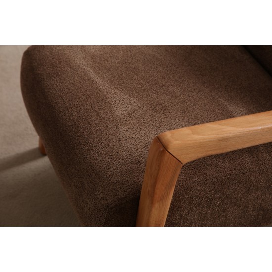 Wing Chair Lyke - Brown Brown Wing Chair Lyke - Brown Brown