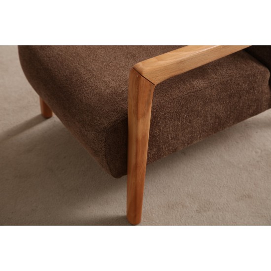 Wing Chair Lyke - Brown Brown Wing Chair Lyke - Brown Brown