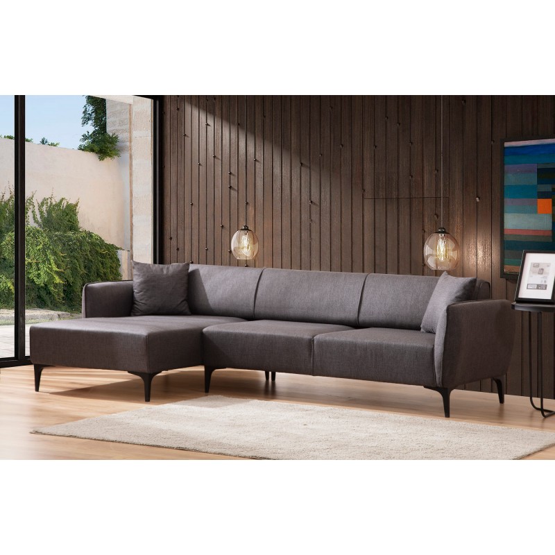 Corner Sofa Belissimo Left - Dark Grey Dark Grey