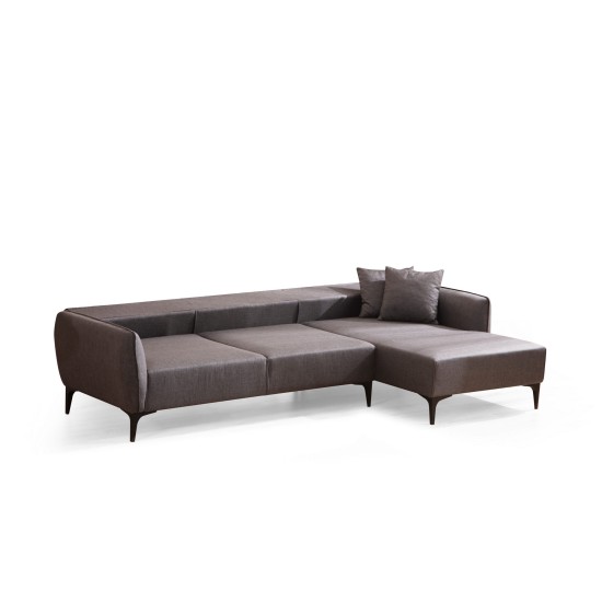 Corner Sofa Belissimo Right - Dark Grey Dark Grey Corner Sofa Belissimo Right - Dark Grey Dark Grey