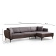 Corner Sofa Belissimo Right - Dark Grey Dark Grey Corner Sofa Belissimo Right - Dark Grey Dark Grey