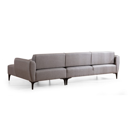 Corner Sofa Belissimo Right - Grey Grey Corner Sofa Belissimo Right - Grey Grey
