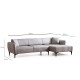 Corner Sofa Belissimo Right - Grey Grey Corner Sofa Belissimo Right - Grey Grey