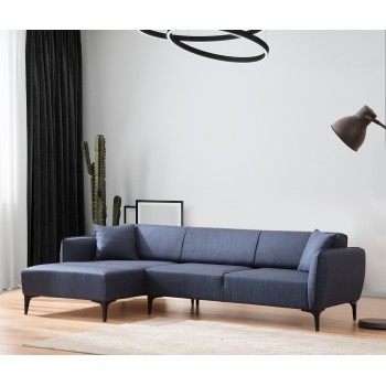 Corner Sofa Belissimo Left - Blue Blue