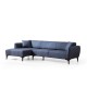 Corner Sofa Belissimo Left - Blue Blue Corner Sofa Belissimo Left - Blue Blue