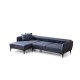 Corner Sofa Belissimo Left - Blue Blue Corner Sofa Belissimo Left - Blue Blue