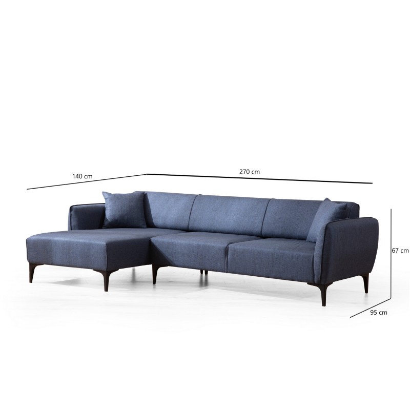 Corner Sofa Belissimo Left - Blue Blue
