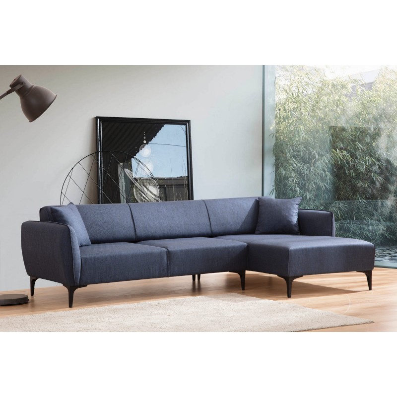 Corner Sofa Belissimo Right - Blue Blue